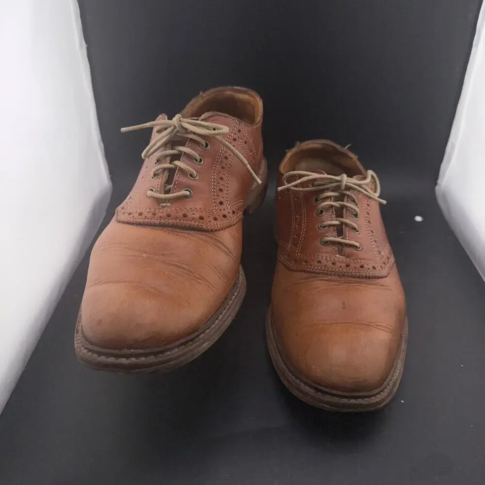 Allen Edmonds Honors Collection Cap Toe Oxford Brown Leather Shoes Men’s 8D USA